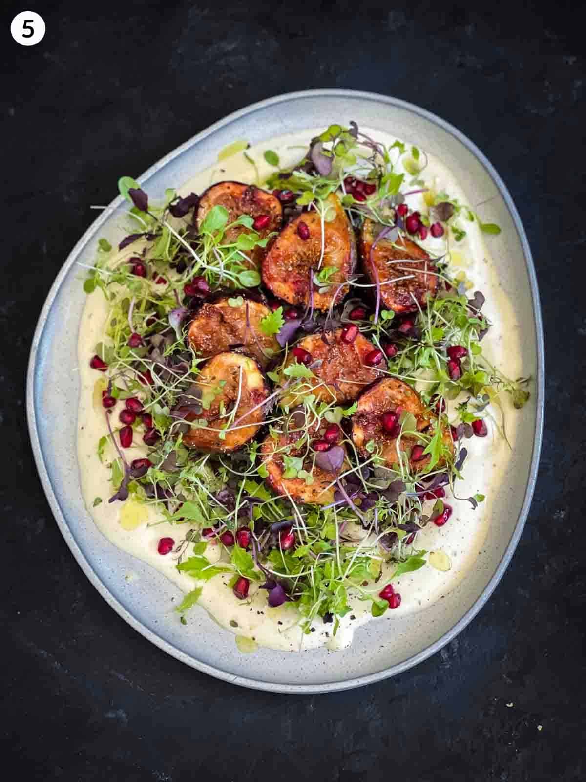 Grilled Fig and Whipped Goat Cheese summer Salad recipe