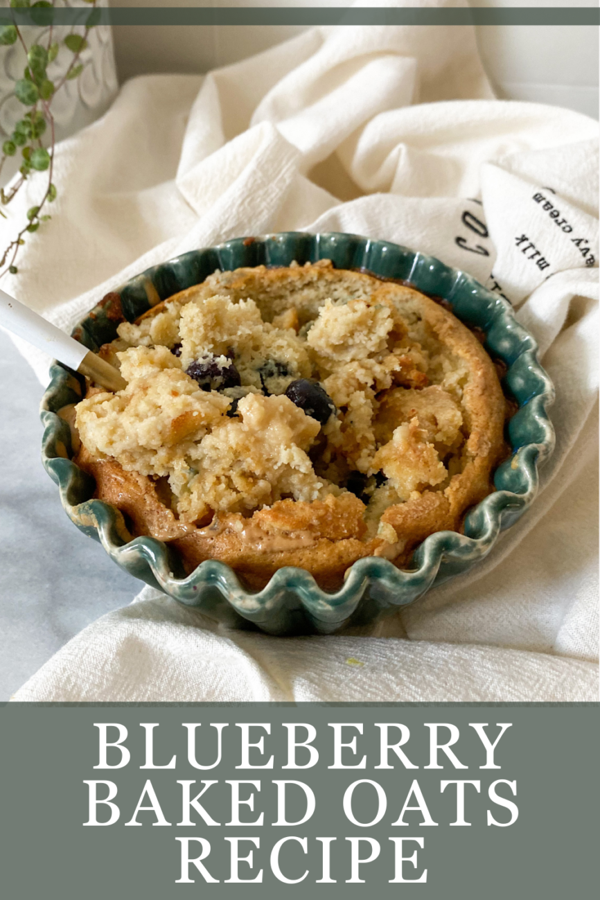 Blueberry Baked Oats Recipe pin
