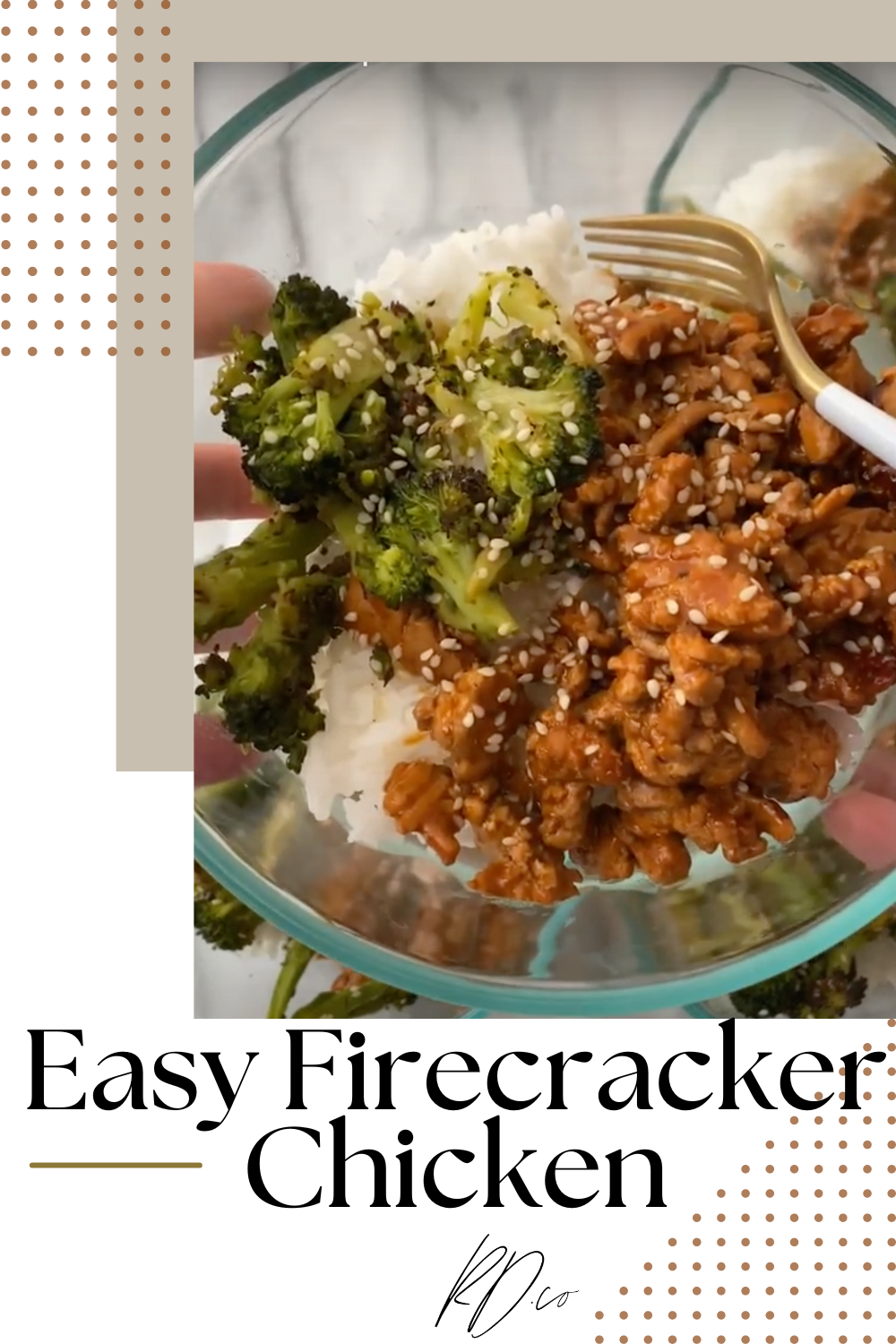 Easy Firecracker Chicken pin