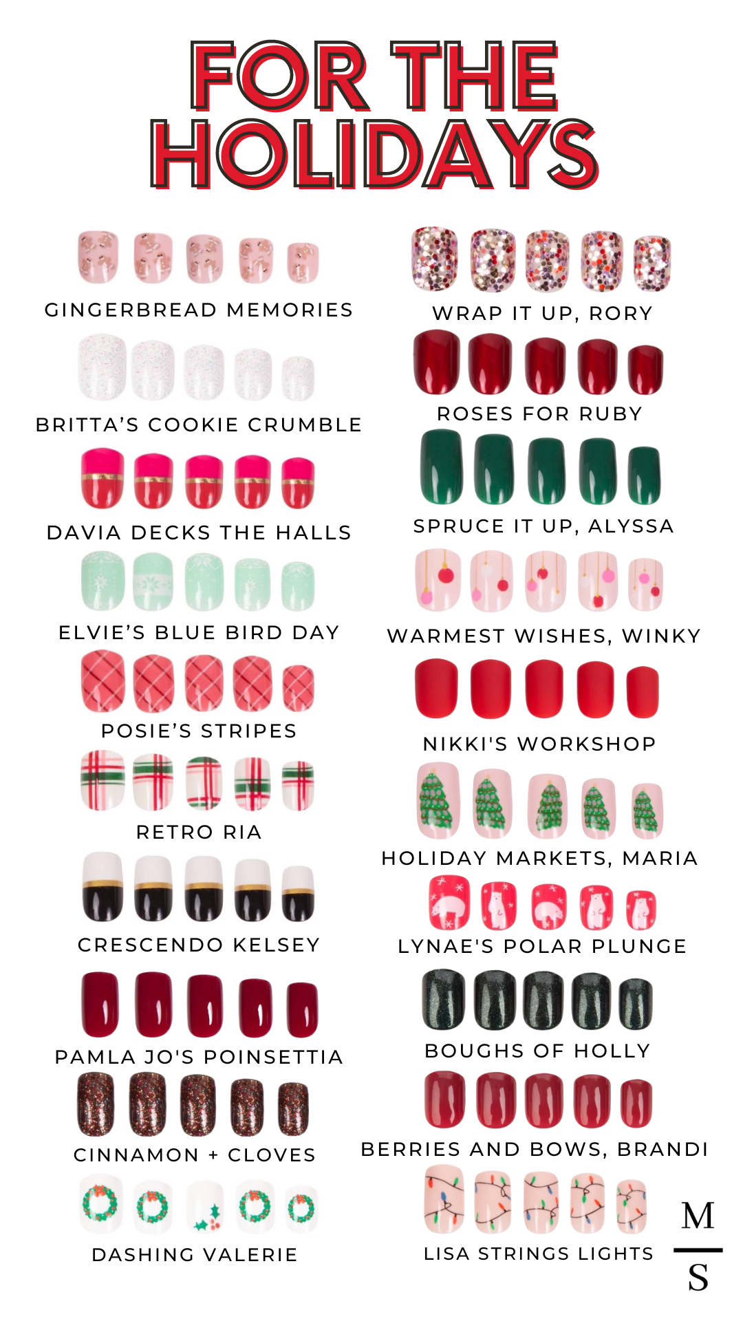 nail ideas for the holidays
