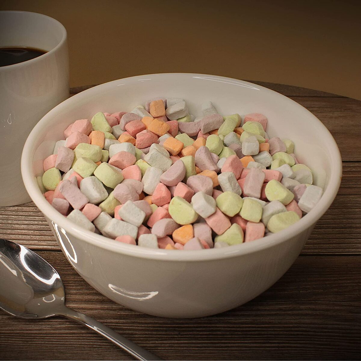 colorful dehydrated marshmallows are the perfect addition to leprechaun bait
