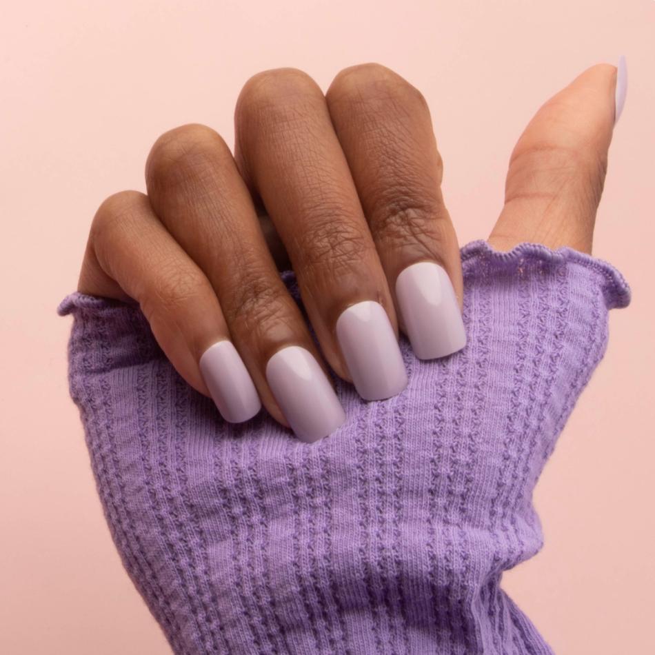lilac press on nails are a top trend for spring and summer