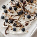 blueberry dark chocolate frozen yogurt bark