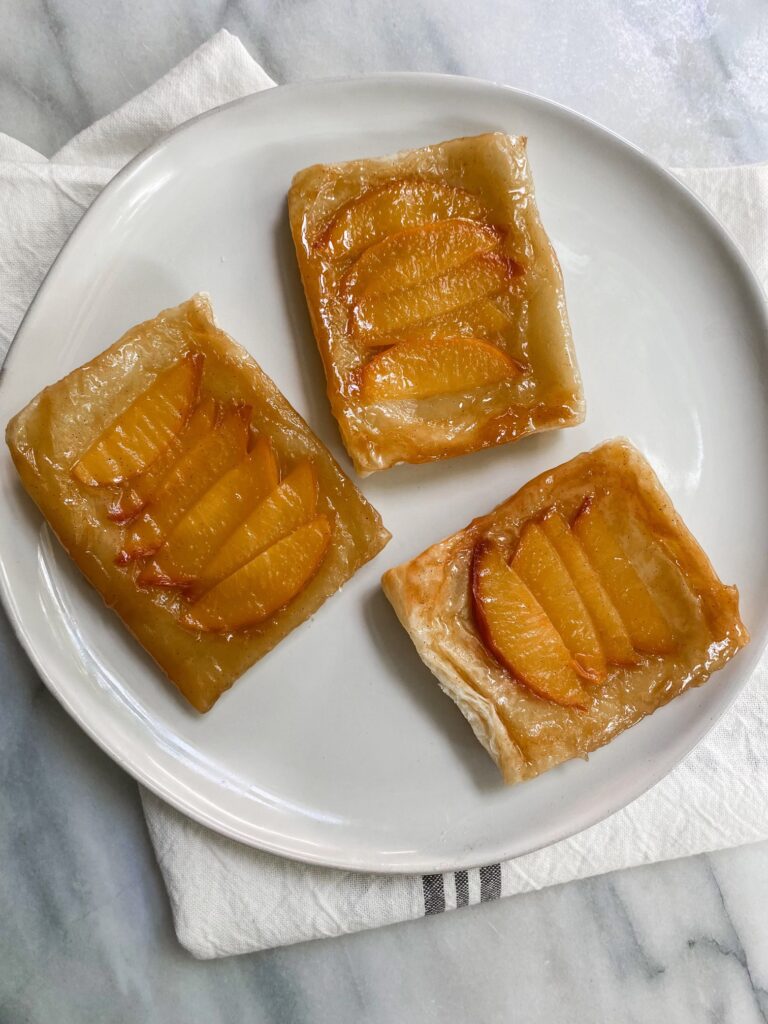 Easy Upside Down Peach Cobbler Pastry