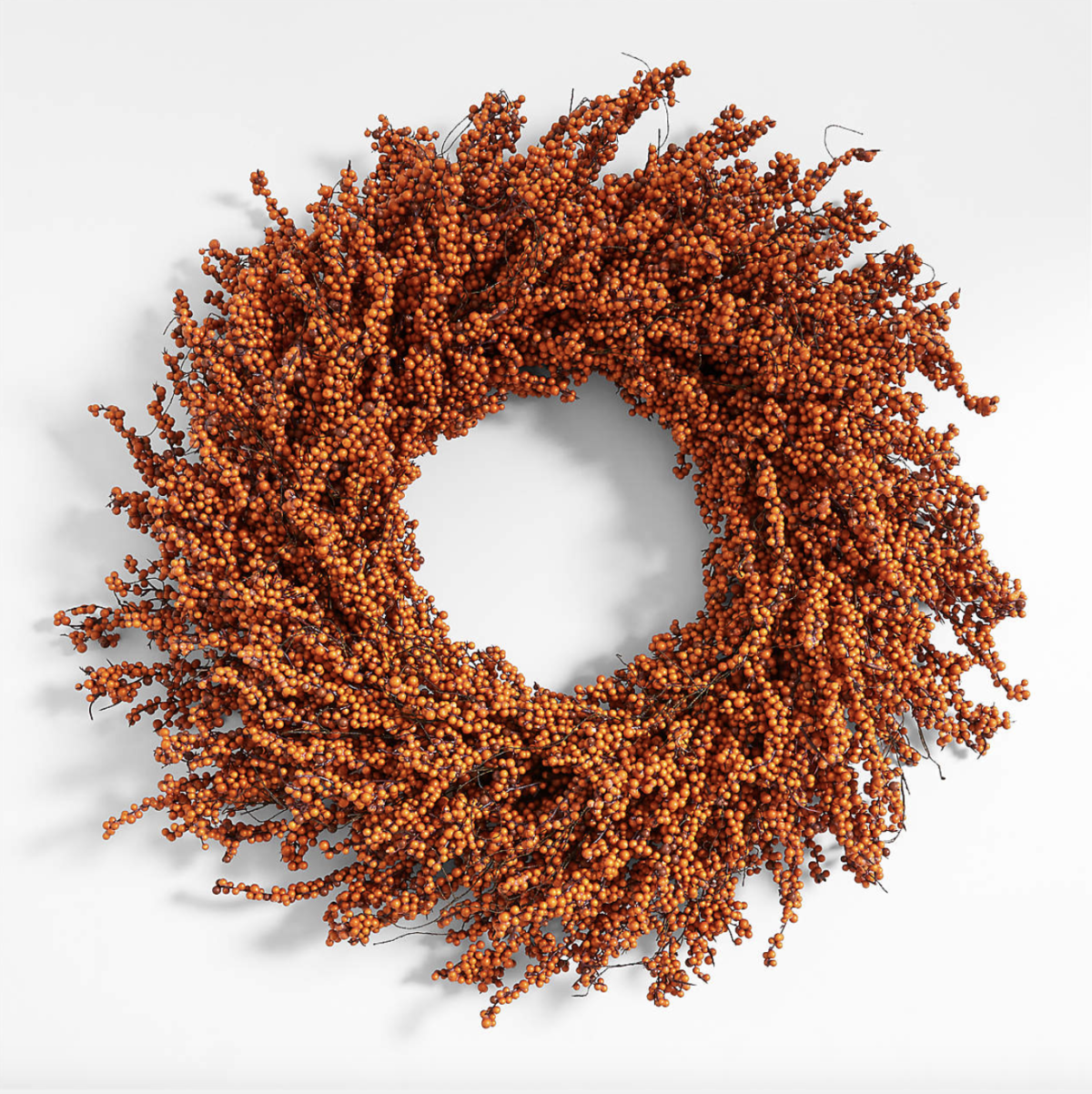 faux berry fall wreath comes in two colors for autumn decorating
