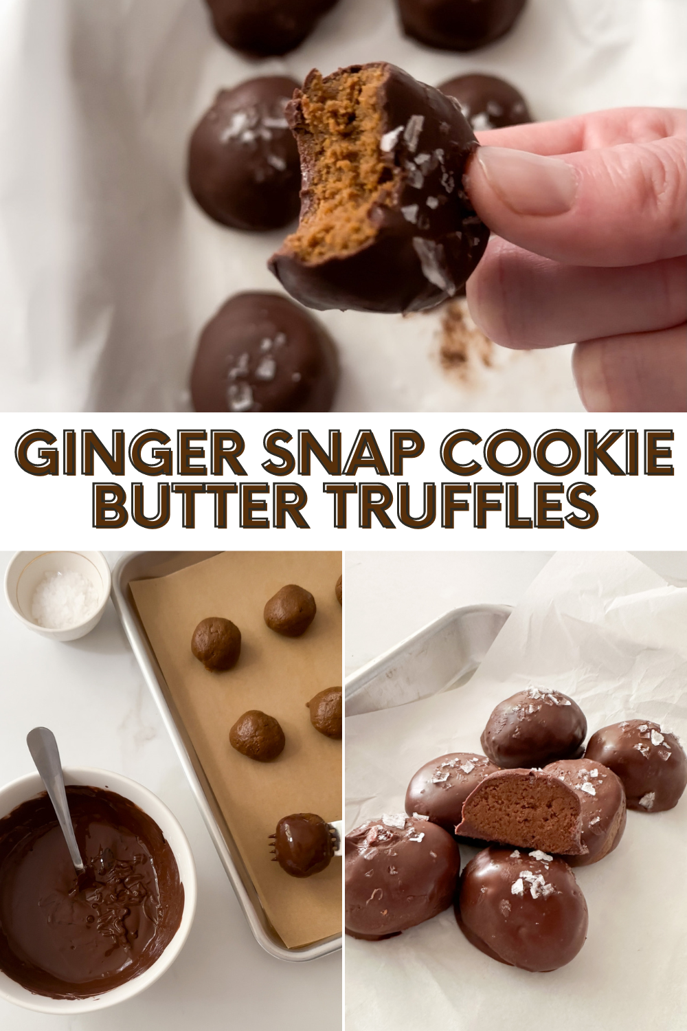 gingersnap cookie butter truffles